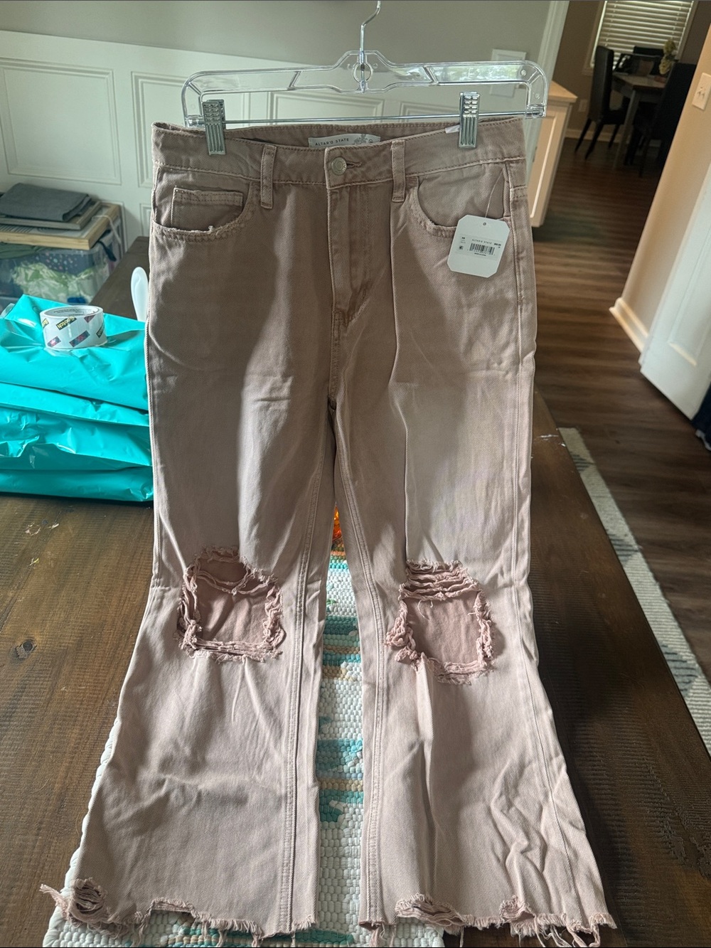 Rose Distressed Jeans- Altar’d State size 26